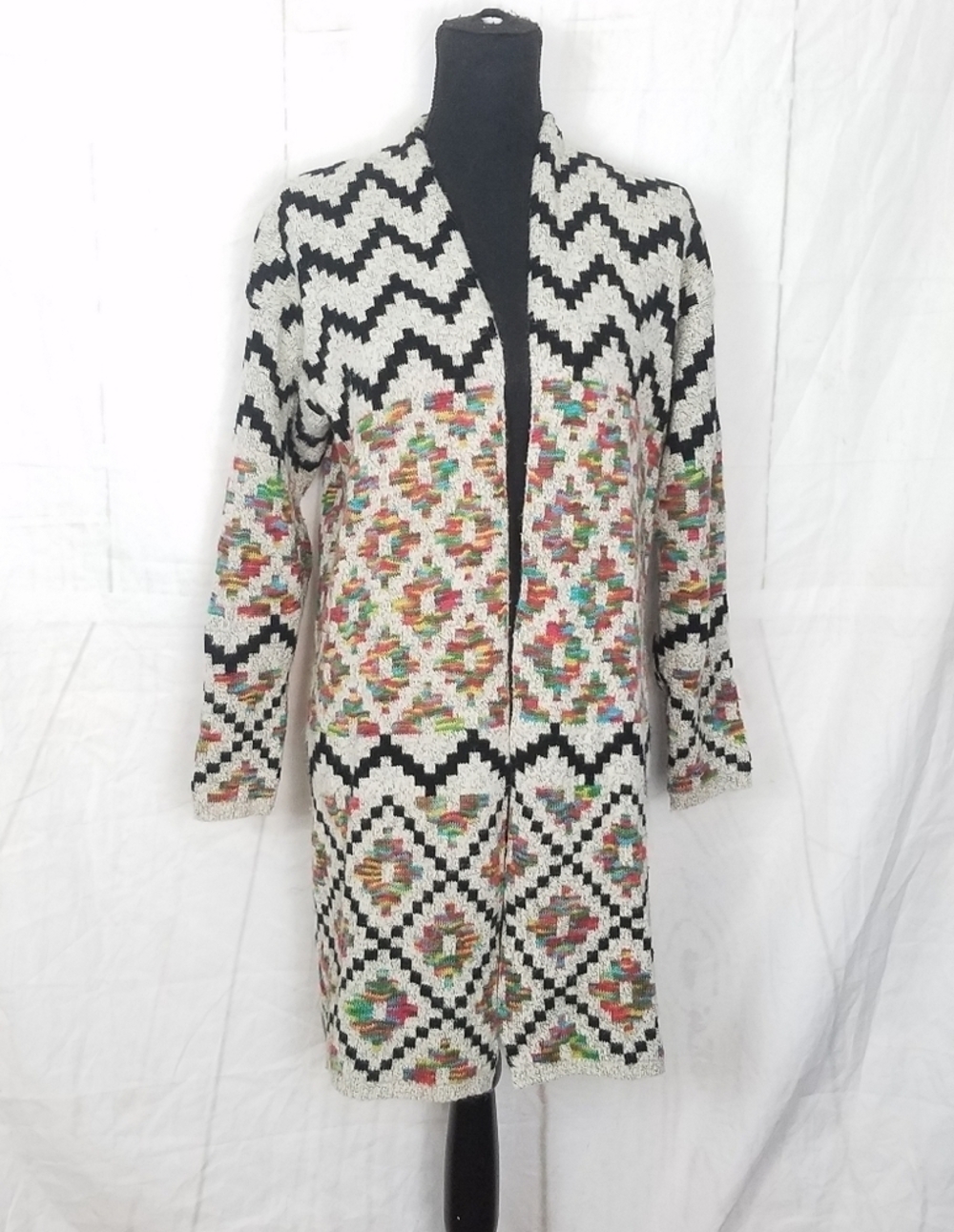 Dreamers long open front cardigan duster sweater